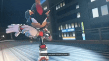 shadow the hedgehog is playing a video game and talking about waste of time