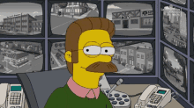 the simpsons ned flanders smile smiling happy
