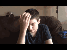 disappointed kid facepalm frustrated shake head