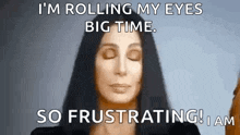 Eye Roll Cher GIF