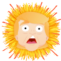 No Donald Trump Sticker - No Donald Trump Shocked Stickers