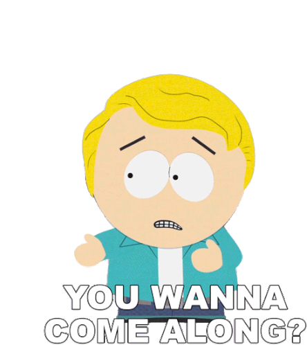 You Wanna Come Along Gary Harrison Sticker - You Wanna Come Along Gary Harrison South Park Stickers