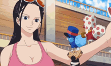 one piece fan service nico robin boobs thicc