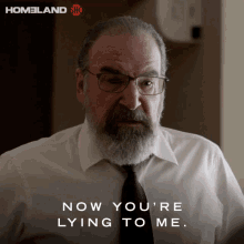now youre lying to me mandy patinkin saul berenson homeland youre a liar