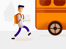 Chasing Bus Bus GIF - Chasing Bus Bus Character GIFs