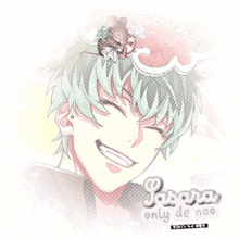 a drawing of a person with the name sasara only de nao on it