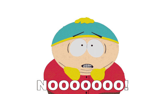Nooooooo Eric Cartman Sticker