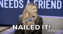 Kelly Clarkson Conan Obrien Needs A Friend GIF - Kelly Clarkson Conan Obrien Needs A Friend Nailed It GIFs