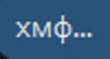 a blue background with the word xmf written in white letters