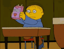 The Simpsons Ralph GIF - The Simpsons Ralph Valentines GIFs
