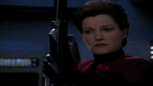 Star Trek Voyager Captain Janeway Fires Phaser Warp10 Stand Down GIF - Star Trek Voyager Captain Janeway Fires Phaser Warp10 Warp10 Captain Janeway GIFs