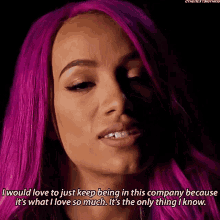 Sasha Banks I Would Love To Just Keep Being In This Company GIF - Sasha Banks I Would Love To Just Keep Being In This Company Its What I Love So Much GIFs