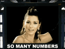 So Many Numbers Shania Twain GIF - So Many Numbers Shania Twain Thank You Baby Song GIFs