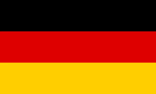 the flag of germany is red , black and yellow and has a black border .