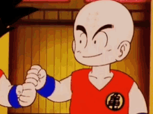 Krillin Goku Krillin Goku Handshake GIF