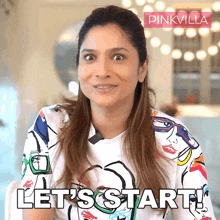Let'S Start Ankita Lokhande GIF - Let'S Start Ankita Lokhande Pinkvilla GIFs