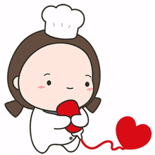 little chef baby girl ketchup love