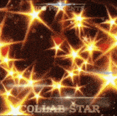 a poster that says ' collab star ' on the bottom