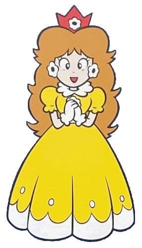 Princess Daisy Super Mario Land Sticker - Princess Daisy Super Mario Land Game Boy Stickers