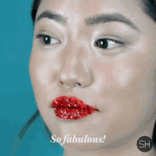 Red Lips Final Look GIF - Red Lips Final Look Ruby Red Lips GIFs