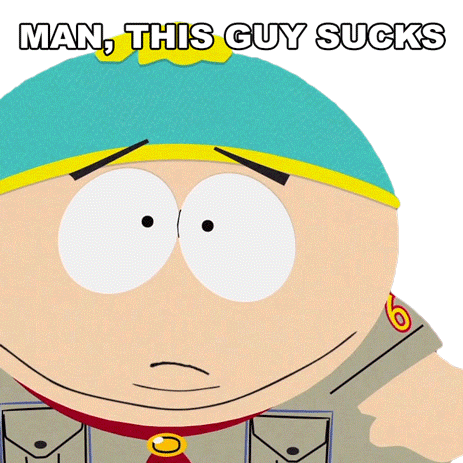Man This Guy Sucks Eric Cartman Sticker - Man This Guy Sucks Eric Cartman South Park Stickers