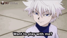 Hunter X Hunter Killua GIF - Hunter X Hunter Killua Want To Play With Me GIFs