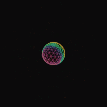 Geometric Colors Sphere GIF - Geometric Colors Sphere Neon GIFs
