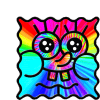 Trippy Light Beams Sticker - Trippy Light Beams Colorful Stickers