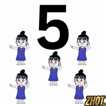 a cartoon of a girl wearing a shirt that says " zhot "