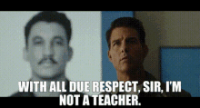 Top Gun Pete Mitchell GIF - Top Gun Pete Mitchell With All Due Respect Sir GIFs
