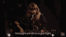 Knife To A Gun Fight Taylor Swift GIF - Knife To A Gun Fight Taylor Swift Nbc GIFs