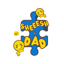 funny reaction yellow puzzle dad