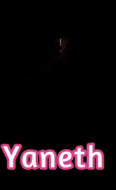 a poster with a heart and the name yaneth on it