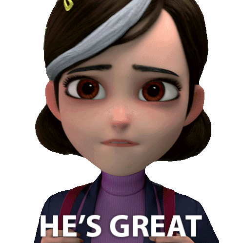 Hes Great Claire Nuñez Sticker - Hes Great Claire Nuñez Trollhunters Tales Of Arcadia Stickers