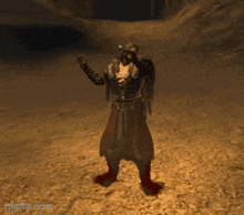 a video game character is standing in the dirt with a gif.com watermark