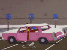 homer the simpsons parking disabled fake