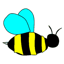 bee flying animated cute insect