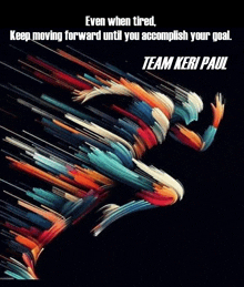a poster that says team keri paul on it