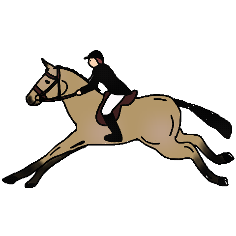 Horse Gallop Sticker - Horse Gallop Equestrian Stickers