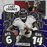 Baltimore Ravens (14) Vs. Atlanta Falcons (6) Third-fourth Quarter Break GIF - Nfl National Football League Football League GIFs