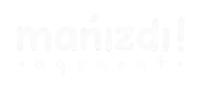 a black and white logo for manizdi !