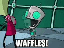 Waffles GIF - Invader Zim Happy Excited GIFs
