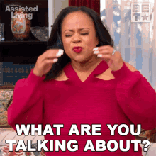 What Are You Talking About Leah GIF - What Are You Talking About Leah Assisted Living GIFs