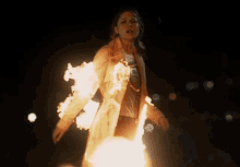 Supergirl On Fire GIF