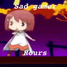 Sad Gamer Anime GIF