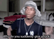 Kingsley Giveafuck GIF - Kingsley Giveafuck Why Do You Give A Fuck GIFs