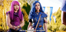mal and evie weve been through a lot together descendants2 dove cameron sofia carson