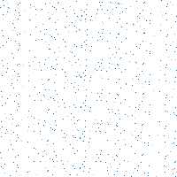 a white background with a lot of small blue dots on it
