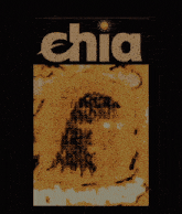 the word chia that is on a brown background