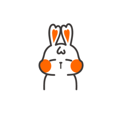 White Rabbit Sticker - White Rabbit Thinking Stickers